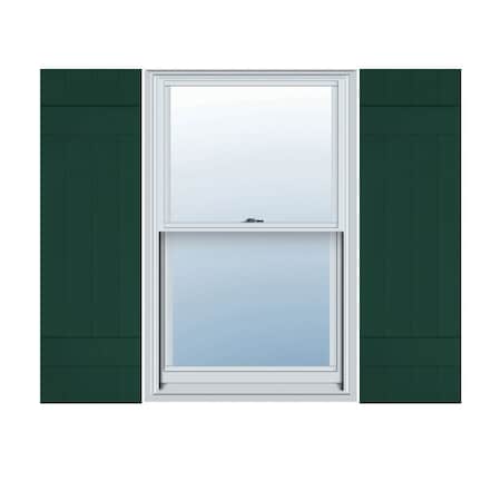 Ekena Millwork 14 in. W x 47 in. H Builders Edge, 2 Batten, Board-n-Batten Shutters, 122 - Midnight Green, PR 080140047122